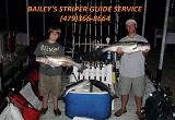 Striper fishing guide service